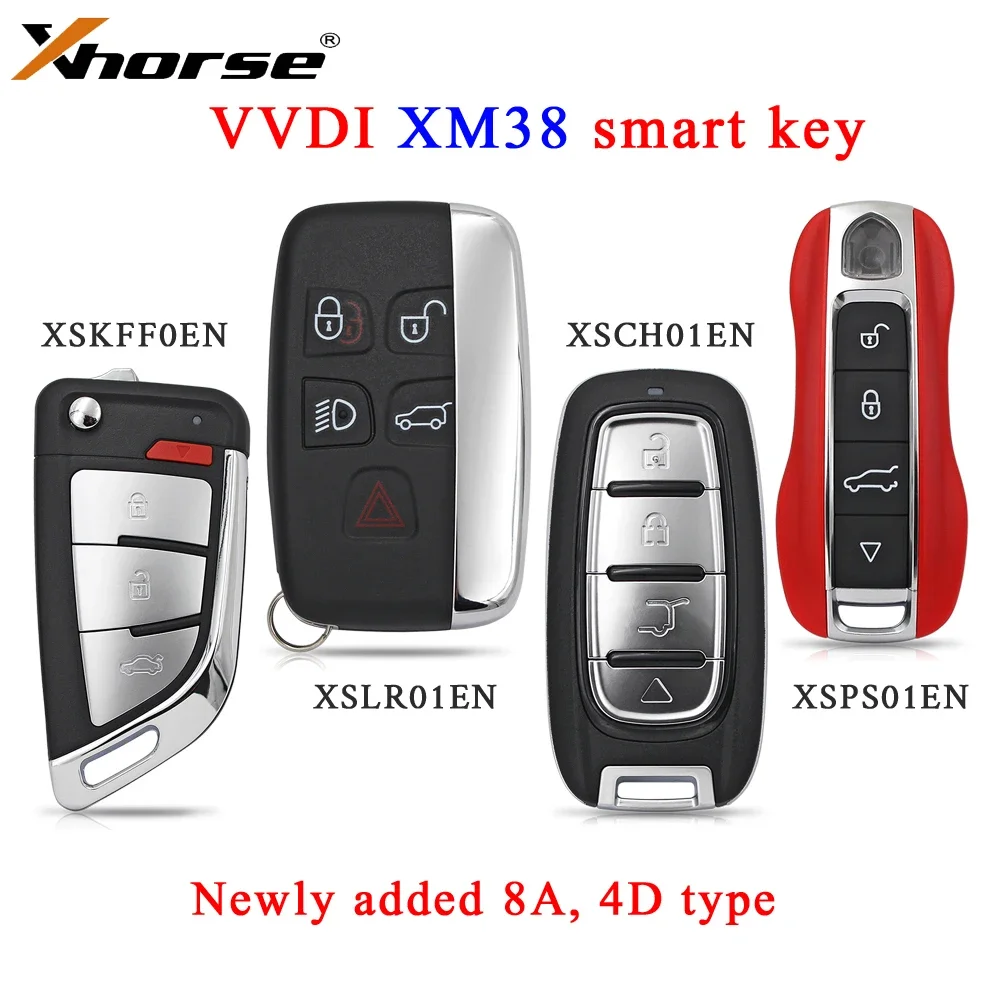 Xhorse VVDI XM38 XSCH01EN KE.LSL Style XSLR01EN LU.H XSPS01EN PRO.S  XSKFF0EN DF  Universal Smart Key