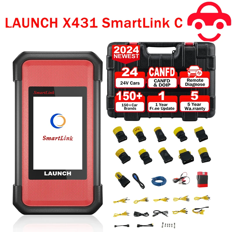 Lancio X431 Smartlink C Heavy Duty 24V Truck Module Truck/Machinery/Commercial Vehicles Strumenti Diagnostici Funzionano Per X-431 Pro3S +