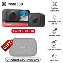 

RC Insta360 ONE R Sports Action Camera 5.7K 360° Panoramic+ 4K Wide Angle Waterproof Video Camera Anti-shake Twin Edition Cam