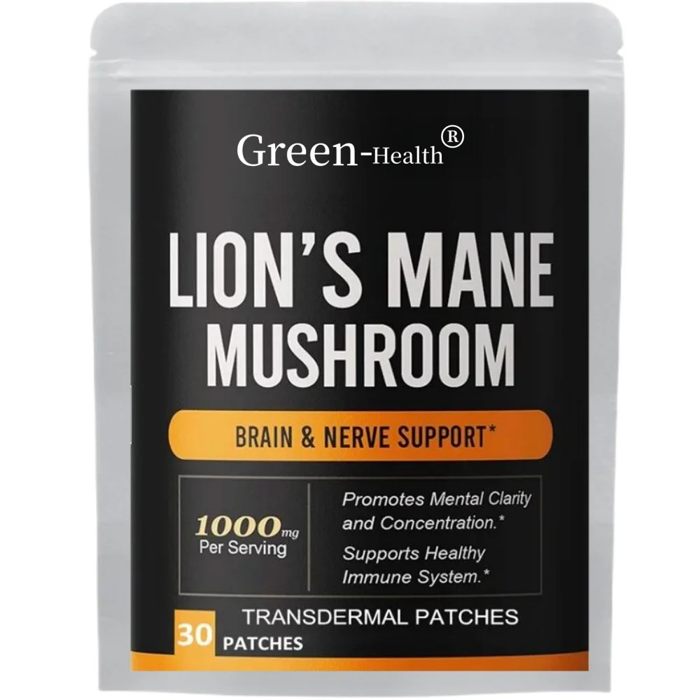 Lions Mane Mushroom Transdermal Patches 30 Patches One Month Supply