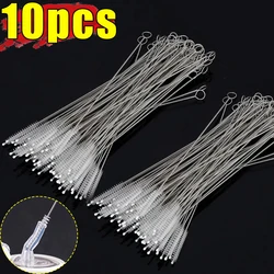 Reusable Long Nylon and Stainless Steel Straw Cleaning Brush Kit - M- 20x5x1cm (10pcs)