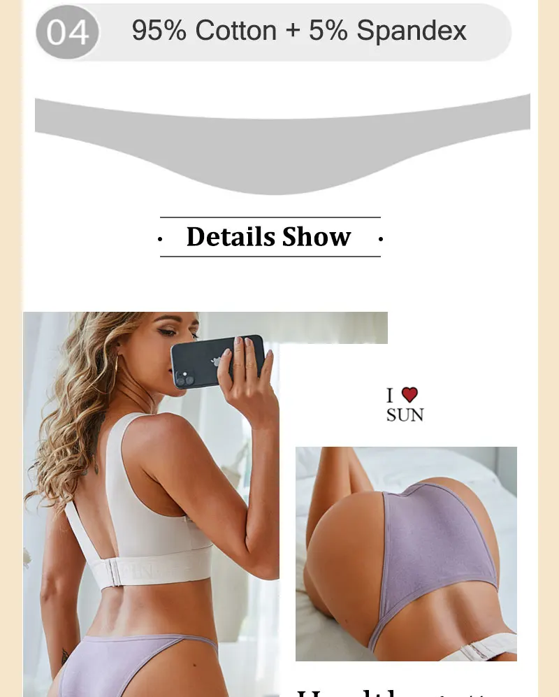 Cotton Bikini Panties - Women’s Low Waist Briefs | Comfortable Soft Cotton Lingerie Set