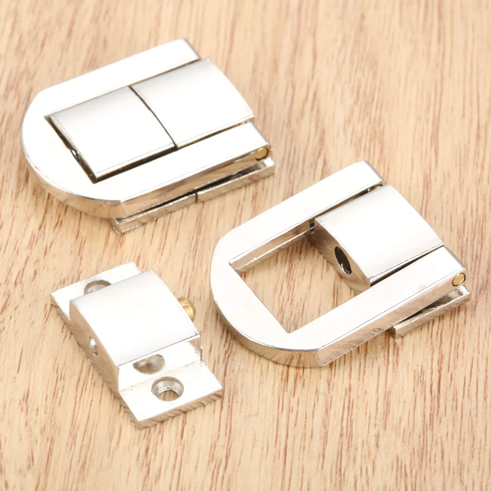 2pcs Box Latch Clasps Jewelry Wood Box Hasps Drawer Latches Decorative Suitcases Hasp Latch Buckle Clasp Furniture Hardware