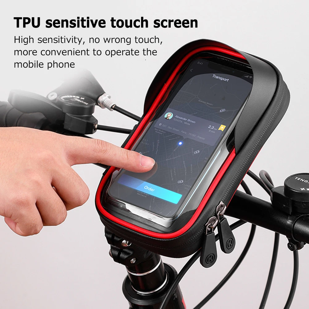 Soporte movil bicicleta moto impermeable, bolsa manillar bicicleta para  ciclista ciclismo porta telefono móvil accesorios bici montaña con visera y  ventana táctil para smartphone de 5,5 a 7 pulgadas : : Deportes