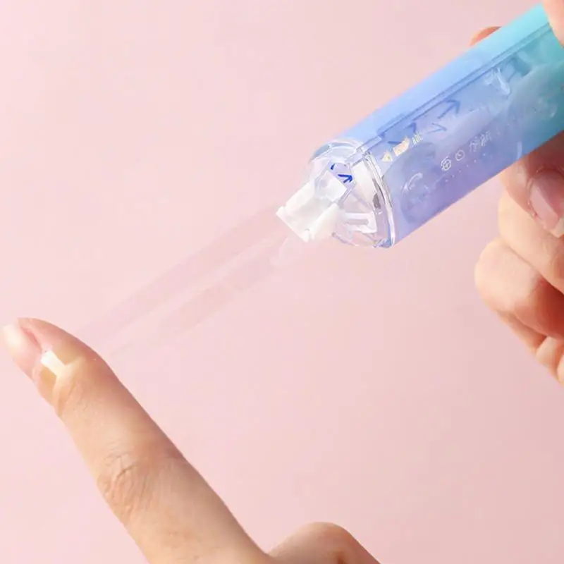카드 제작 용 양면 접착 테이프, 그라데이션 리필 가능 개폐식 빠른 건조 흰색 아웃 수정 테이프 미니