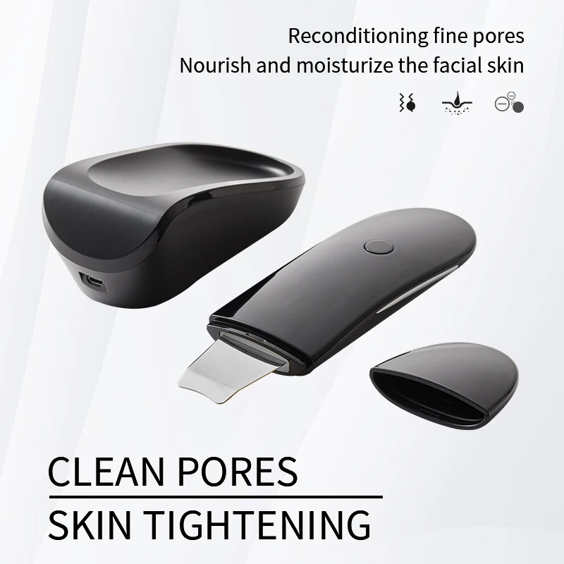Ultrasonic Facial Scrubber Blackhead Exfoliator Face Shave Face Lift Firming Anti-Wrinkle Cleansing Lifter Skincare Tools Veya