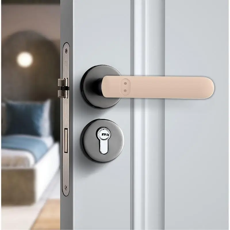 Door Handle Protector Door Levers Protector Covers Anti-Collision Handle Silicone Protective Cover For Bedroom Kitchen