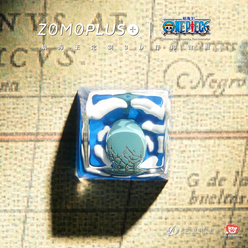Zomoplus x Uma Peça Laboon 3d Impresso Keycap Artesanal