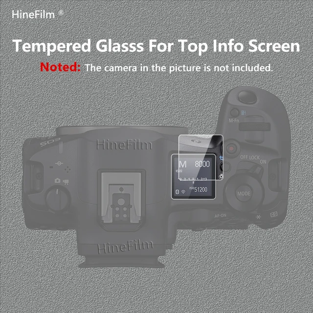 R5 Mark Ii 3-Pack Tempered Glass Screen Protector For Canon EOS R5