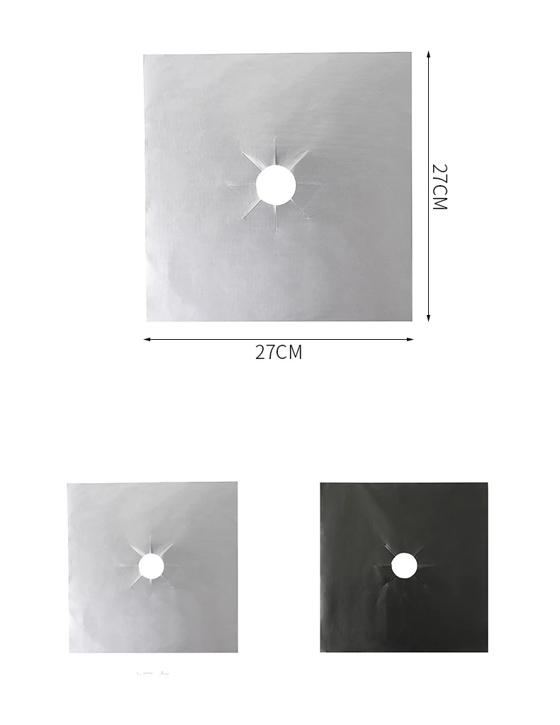 Description Picture 4 of item1/2/4Pcs Gas Stove Protector Oil-Proof Gas Burner Cover Liner Antifouling Waterproof Stovetop Protector Kitchen Accessories