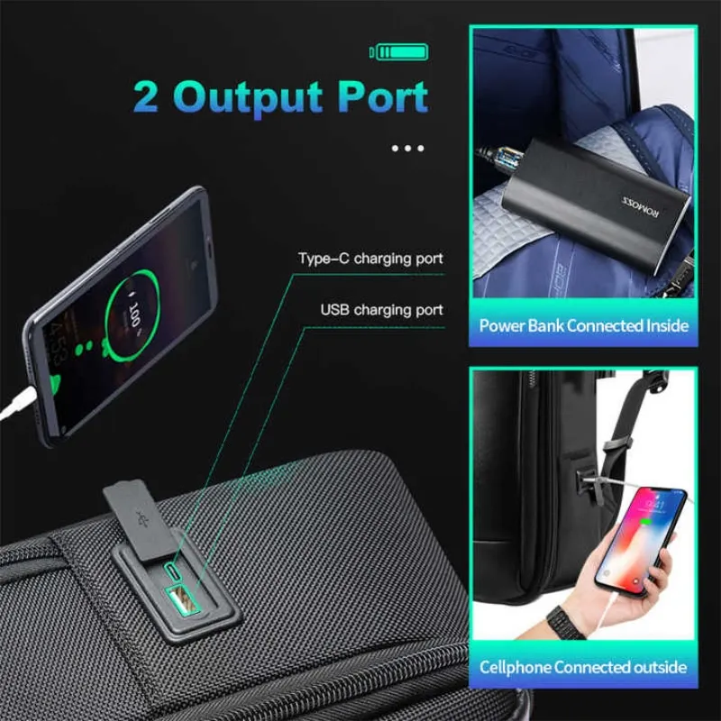BOPAI  Wholesale Bopai Bsci Expandable Anti Theft Usb Charging Work Office For Men Notebook Smart Travel 15.6 Inch Business Lapt 2