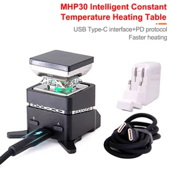 MHP30 Mini Hot Plate Preheater Adjustable Heating Area Constant Temperature heating Table 300 degree Intelligent Heating Tool