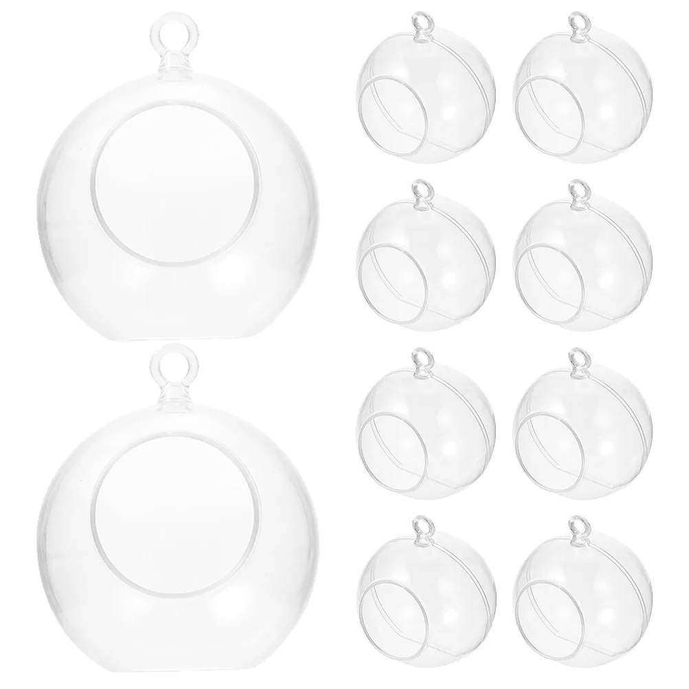 크리스마스 장식 공 채우기 플라스틱 거품 장식, 가짜 공 걸이식 화분