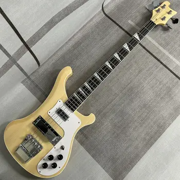 Rickecker 4003 Electric Bass Guitar, Basswood Body, Burlywood Color, Rosewood Fretboard, 4 Strings