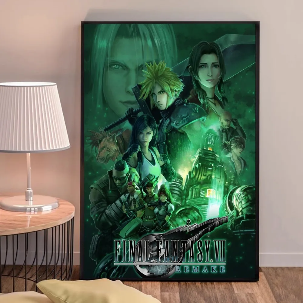 Anime Figure Sketch Videogames FINAL FANTASY Poster Good Prints and Posters HD Quality Poster Wall Art Painting Study Home Deco