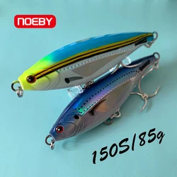 Noeby Fishing Lure 150mm 85g Boat Trolling Sinking Pencil Bait Artificial Laser Hard Bait Saltwater Stickbait for GT Tuna Pesca