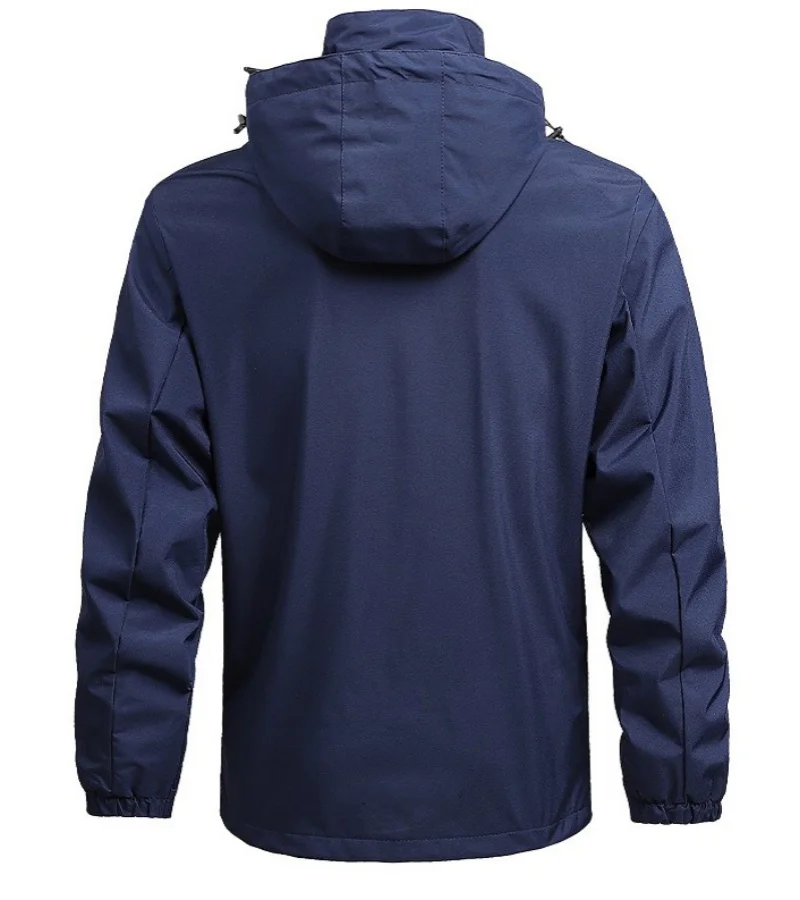 Men's and women's spring and autumn thin jacket, waterproof, windproof, detachable sports hooded jacket, travel suit