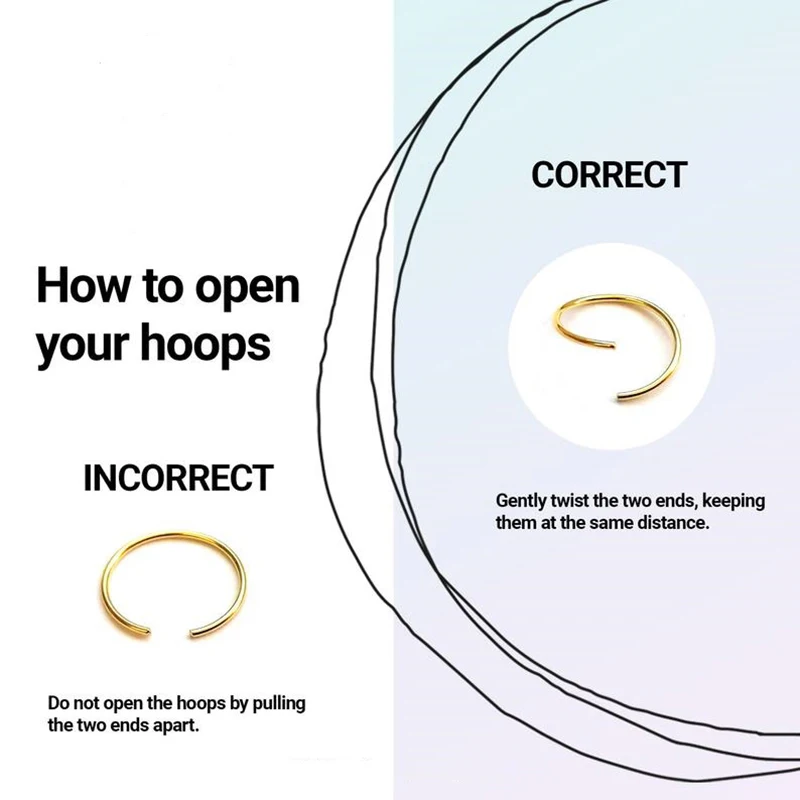 925 Sterling Silver Double Circle Nose Rings For Women Girls Small Open Hoop Ring Type Piercing Cartilage Stud Body Jewelry nose piercings