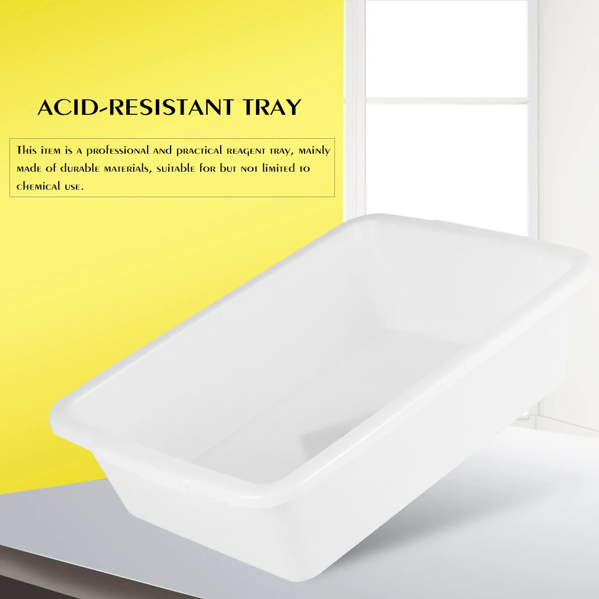 Laboratory Chemical Reagent Tray Acid Alkali Resistance Ultraviolet Light Gel White