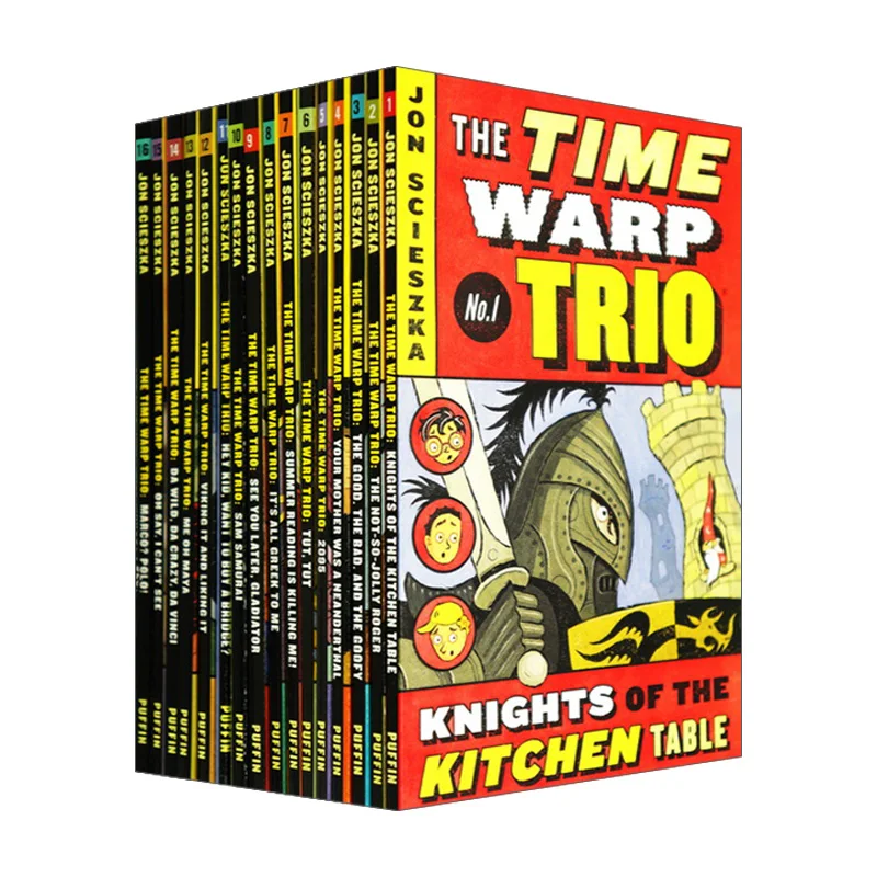 

Time Warp Trio: Series 16 Volume Children's Fantasy Time Travel Adventure Chapter Novel English Original Edition