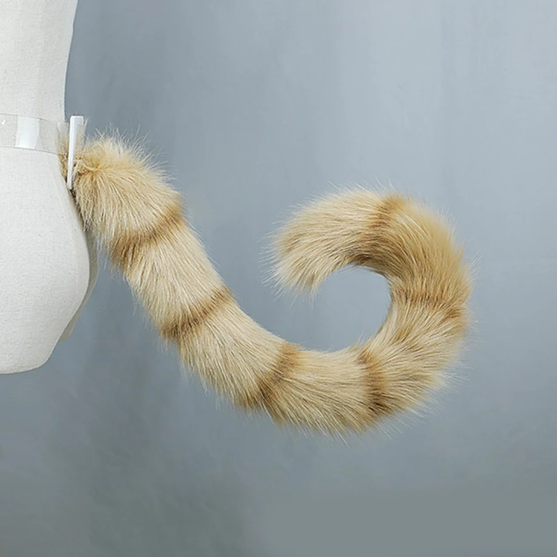 

MXMB Cosplay for Cat Tail For Dress Up Simulation Plush Kitten Tail Anime Accessories Pretended Party Costume Props Gift