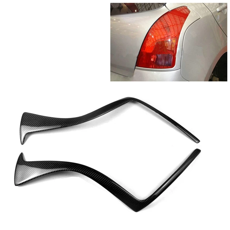 

Carbon Fiber For 2005-2011 Suzuki Swift Taillight Eyebrows Eyelids Cover Eyelash Tail Light Lamp Sticker