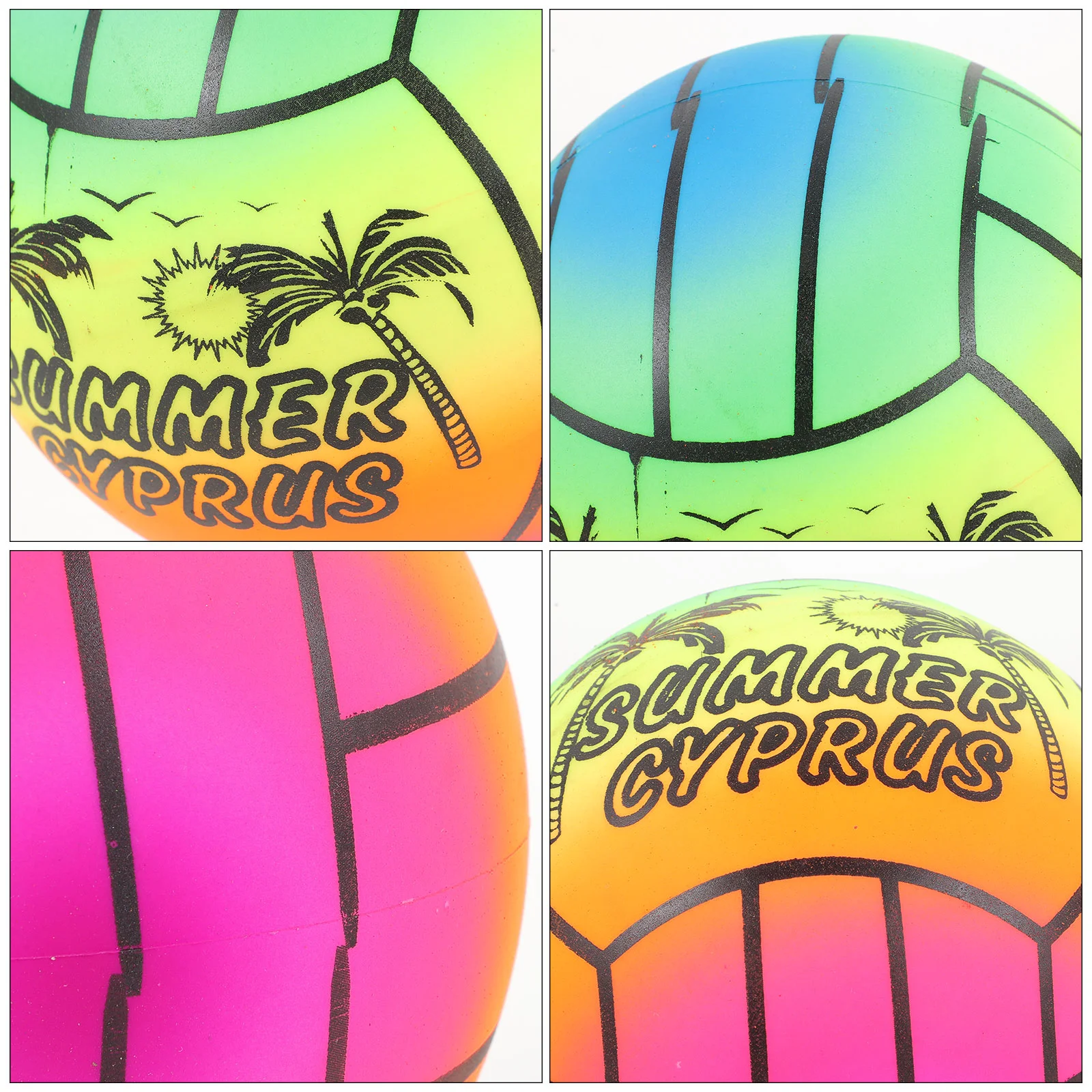 3 Pcs Ball Child Bouncy Balls Mini Footballs for Kids Inflatable Soccer Flaping Kickball 2