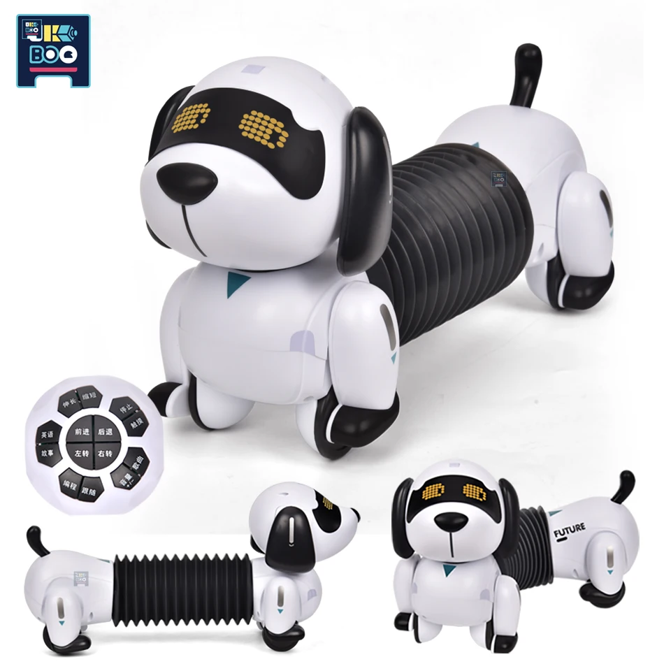 クボコ-子供向けのインタラクティブなRCロボット,犬のリモコン,ロボット,スタント,ダックスフンド,インテリジェントプログラム,教育玩具  AliExpress Mobile