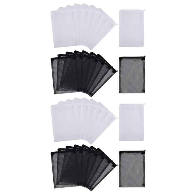 32 Db Akváriumháló -Média Szűrőzsákok Nylon Média Szűrő Hálózsákok Cipzárral (Részecskékhez) Bio Golyók