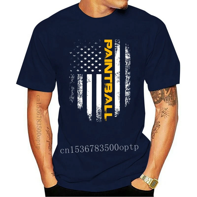 

New Black Vintage American Usa Flag Paintball T Shirt Cool Gift 100 Cotton