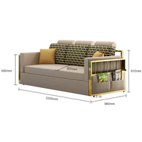 Canapé-lit moderne pour enfants, meubles de chambre à coucher, lits superposés 2