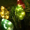 Solar Pathway Lights Outdoor 4X Christmas Outdoor Pathway Driveway Light 8 Lighting Modes Ambient Light Waterproof Decor for 5