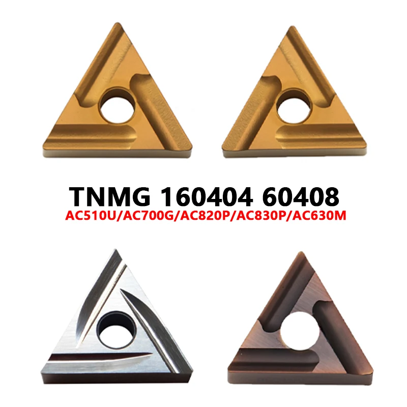 

Original Carbide Inserts TNMG160404 TNMG160408 L-HM R-UM AC820P AC630M T1500A CNC Turning Inserts Lathe Cutting Shank Tool TNMG