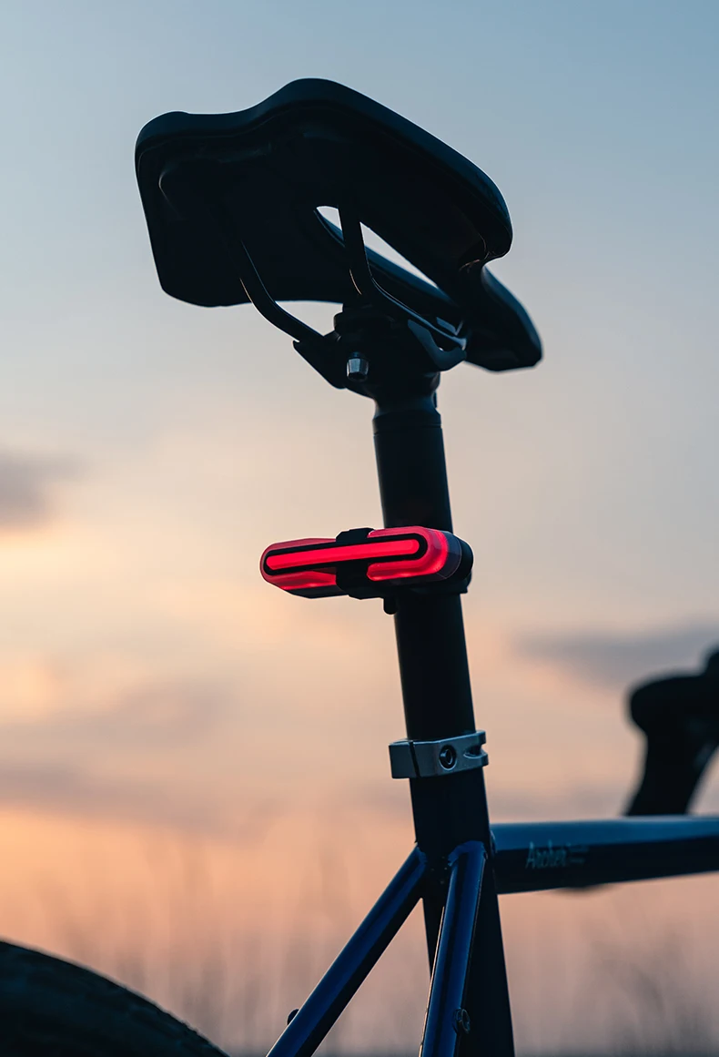 bike tail light installed
