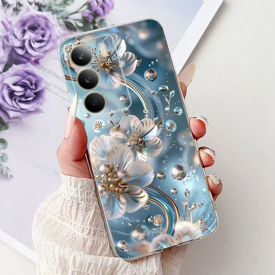 Stylish Painted Soft Silicone Phone Case - Back Cover Bags for Smartphone Protection