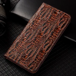 Dragon Claw Genuine Leather Flip Case - Premium Protective Cover for Camon 17 Pro (Coffee)