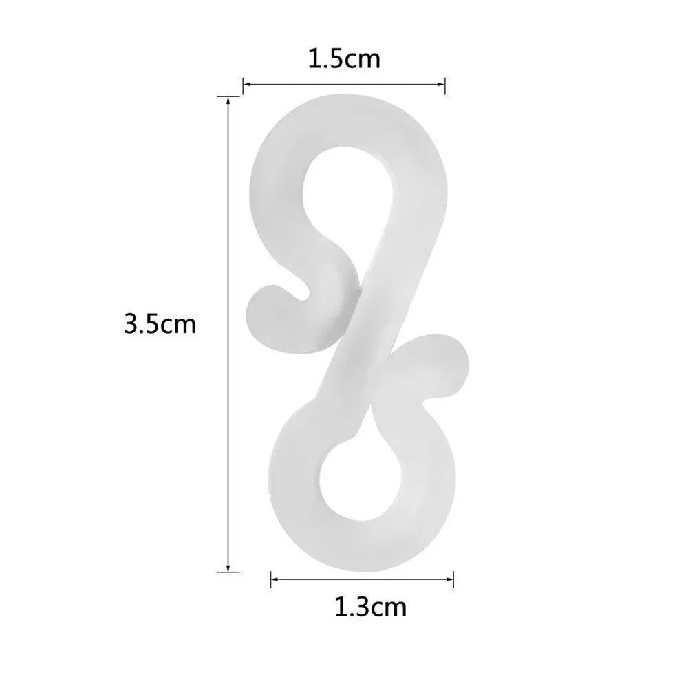 Plastic Gutter Hooks Clips 50 pcs For Outdoor Christmas Icicle Fairy Lights Clips Outside Wedding Securing Lights Hook Decor