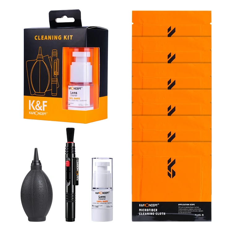 Kit Nettoyage Objectif Pro Rollei - Souffleur + Lenspen + Chiffon Microfibre - Pour Appareil Photo, Objectifs, Filtres, Écrans