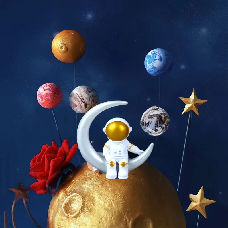 Planet Serie Thema Kuchen Topper Geburtstag Dekoration Universum Weltraum Planet Astronaut Kuchen Dekoration Geburtstag Party Dekor Kinder – Detail 6