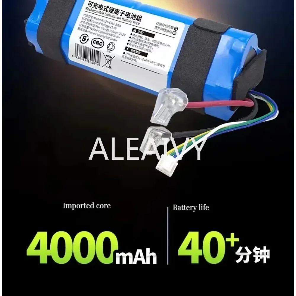 21.6V 4000mAh Rechargeable Battery For Dream H10 H11 H12 H11MAX M13 H12S VWV8 HHR24A Floor Scrubber Replacement