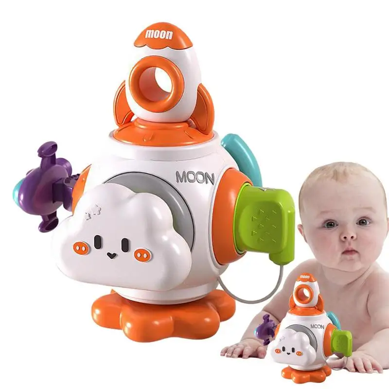 

Занятый куб, игрушка для путешествий, гладкая игрушка для сенсорной активности с 6 режимами игры для новорожденных, игрушки для детей до детского сада