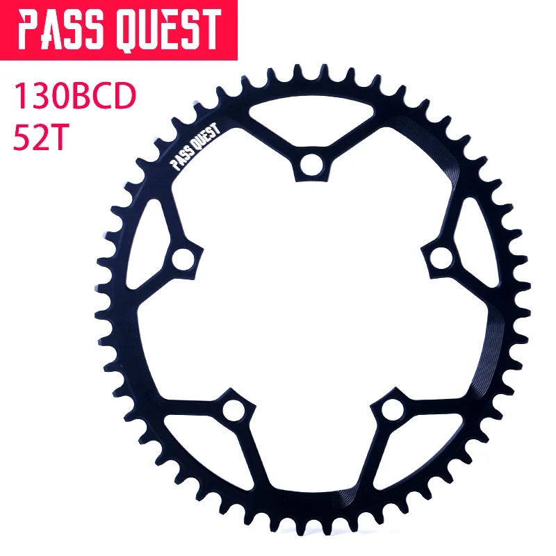 PASS QUEST チェーンリング 52-36T ブラック PASS QUEST Chainring 110
