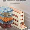 Sliding Egg Storage Container Convenient Automatic Rolling Holder Storage Box Fridge Kitchen Space Saver with Shockproof Design 3