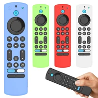 Silicone Protective Case with Lanyard Protective Skin Sleeve Shockproof Luminous for Fire TV Alexa Voice Remote Cover 1