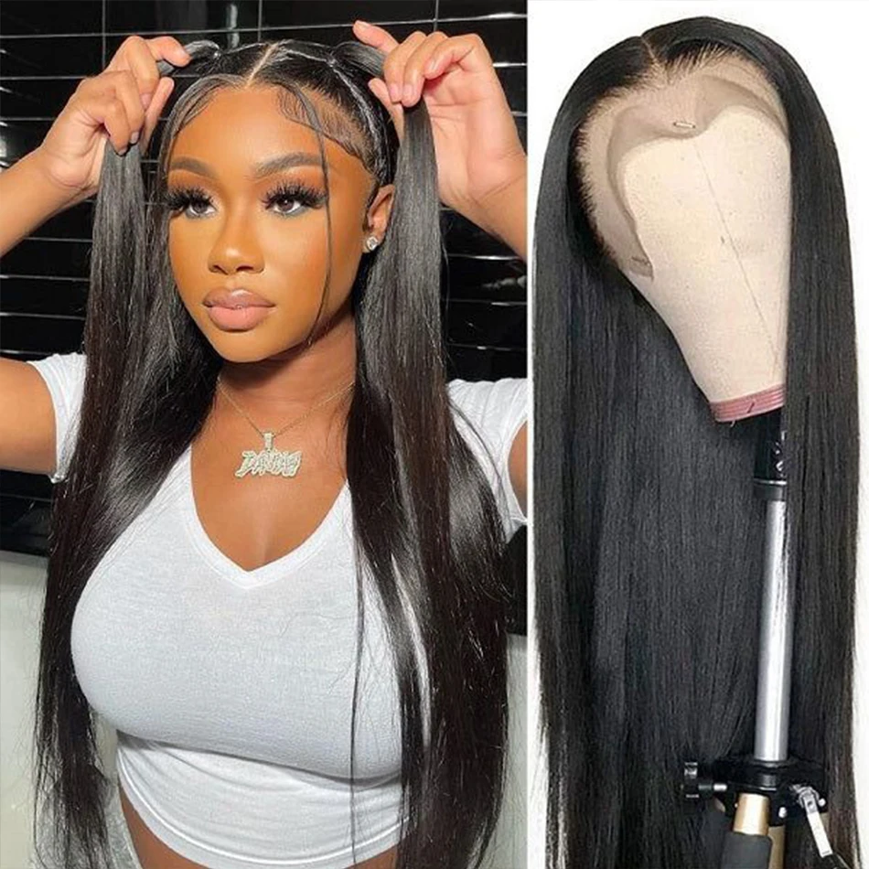 

Transparent 13X4 Lace Frontal Wigs 150% Sapphire Brazilian Bone Straight 13X4 Lace Frontal Wigs 100% Human Hair Wigs For Women