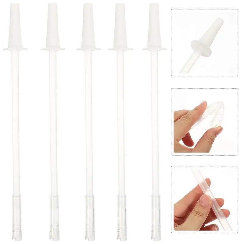 

Wear-Resistant Straight Water Belly Cup Replacing Long Straw Juice Bottle Replaceable Silicone Straw Nozzles Household