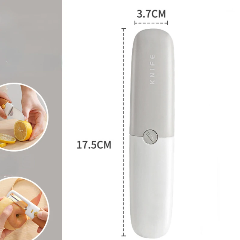 2-in-1 Multi-functional Small Fruit Knife Peeler Travel Dormitory Kitchen Home Melon Knife High Appearance Level