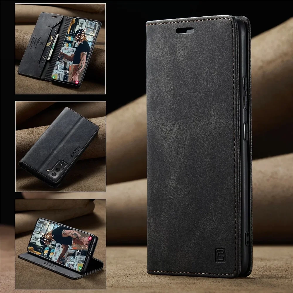 Leather Wallet Folio Flip Cover Case