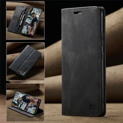 Leather Wallet Folio Flip Cover Case - Galaxy S8 (Black)