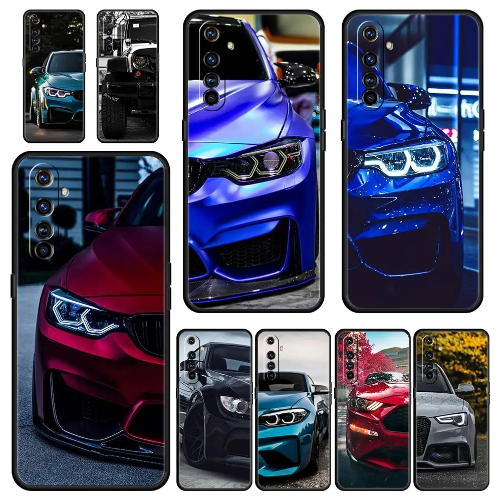 Blue Sports Car Design Phone Case, JDM Inspired - Premium Protective Cover